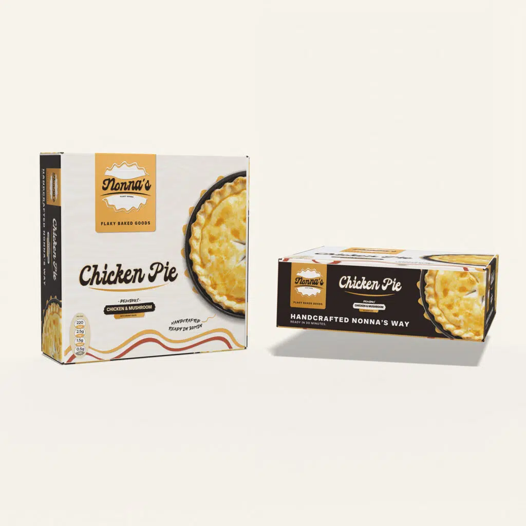 Nonna's Flaky Goods packaging design by Empixa Malta